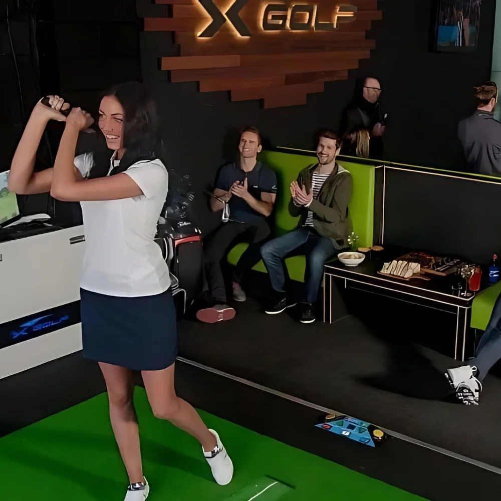 Indoor golf simulator Wollongong Christmas party