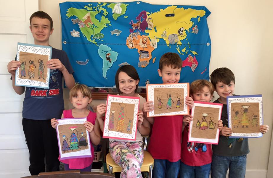 Our African art pieces from the fall.