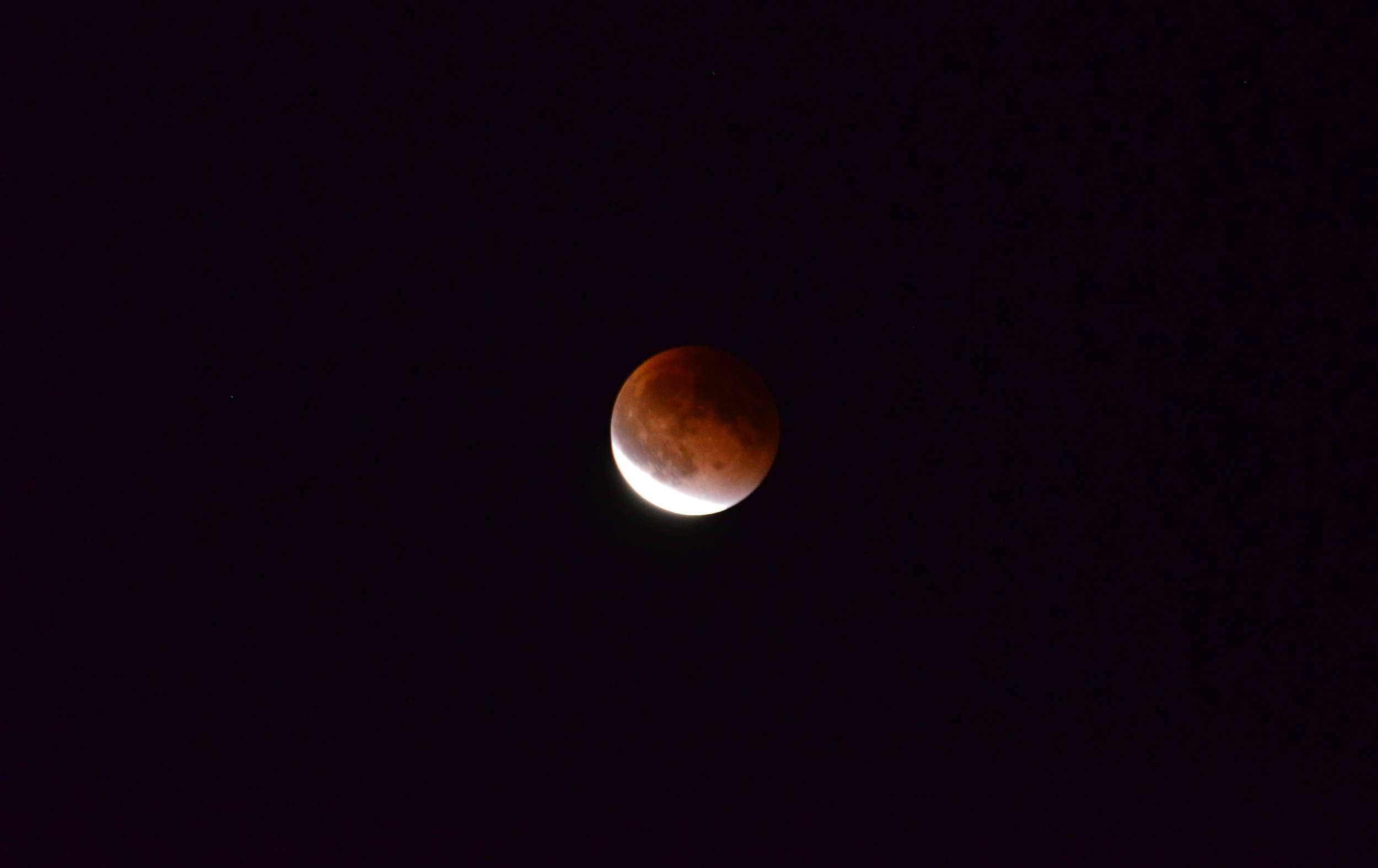 The lunar eclipse we stayed up to see last September.