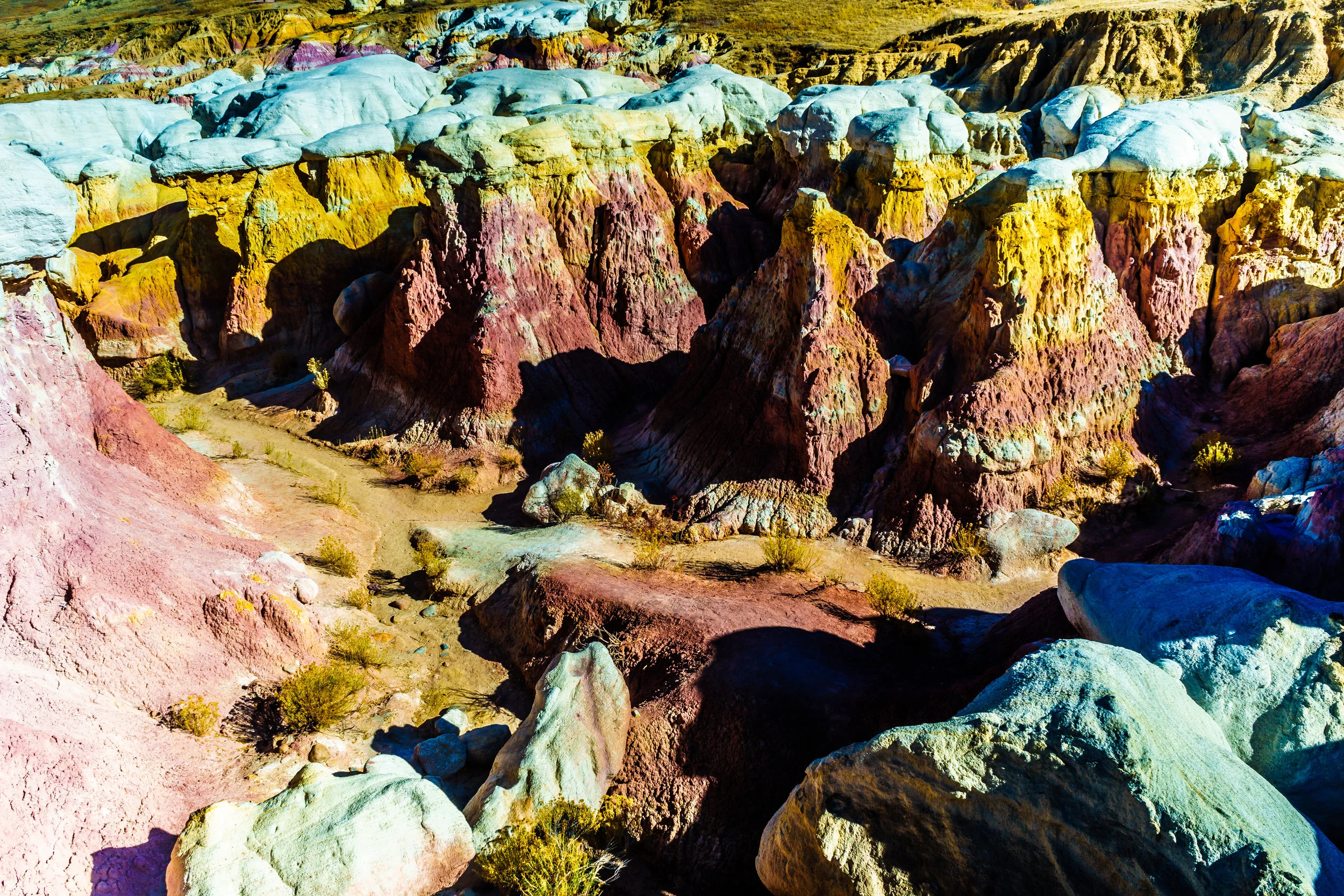 Painted Mines. - Job 28:9-15