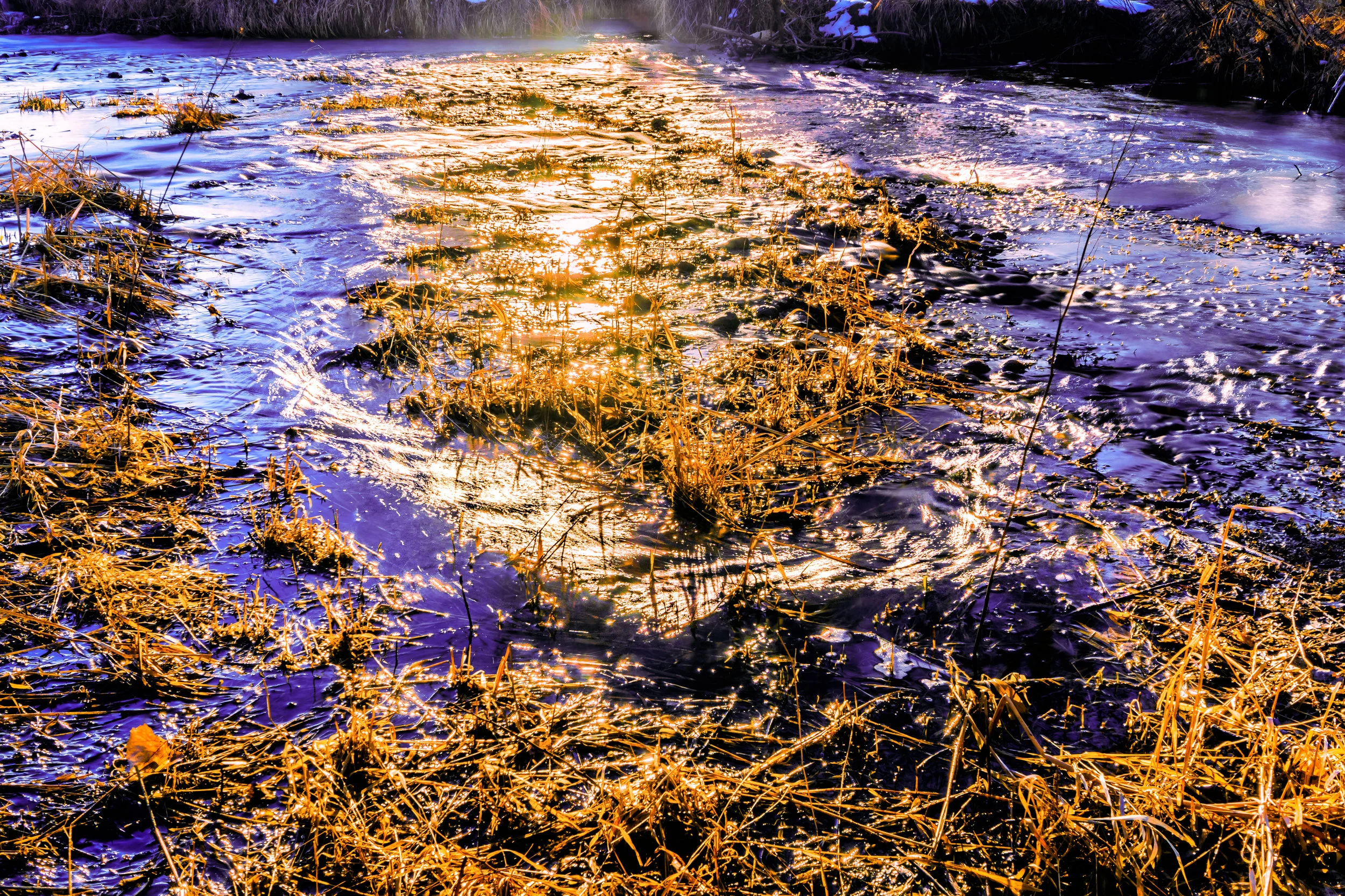 Flowing by. - John 7:38-39