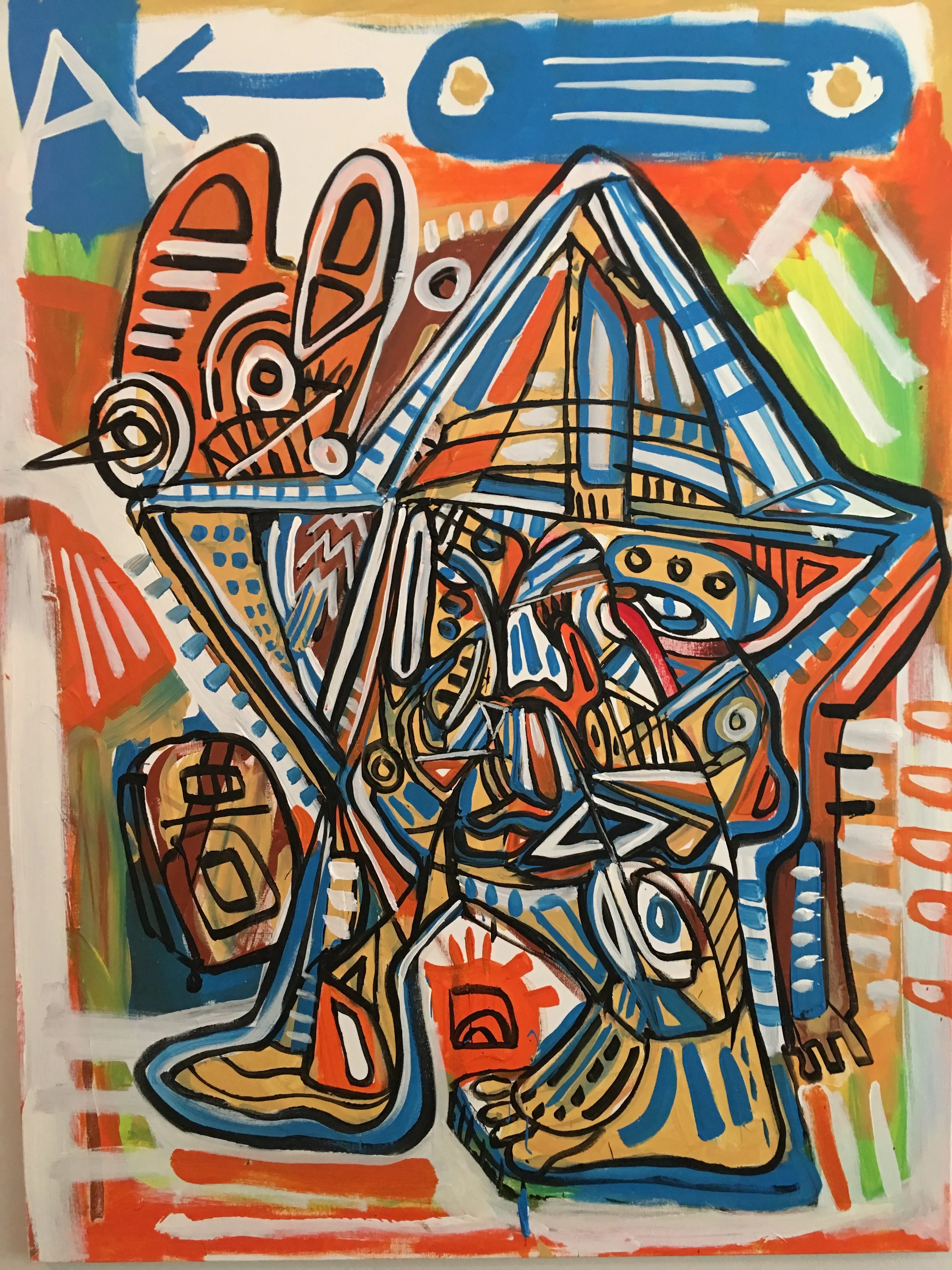 Anton Vitkovskiy original abstract painting. UNRULY Collective. H
