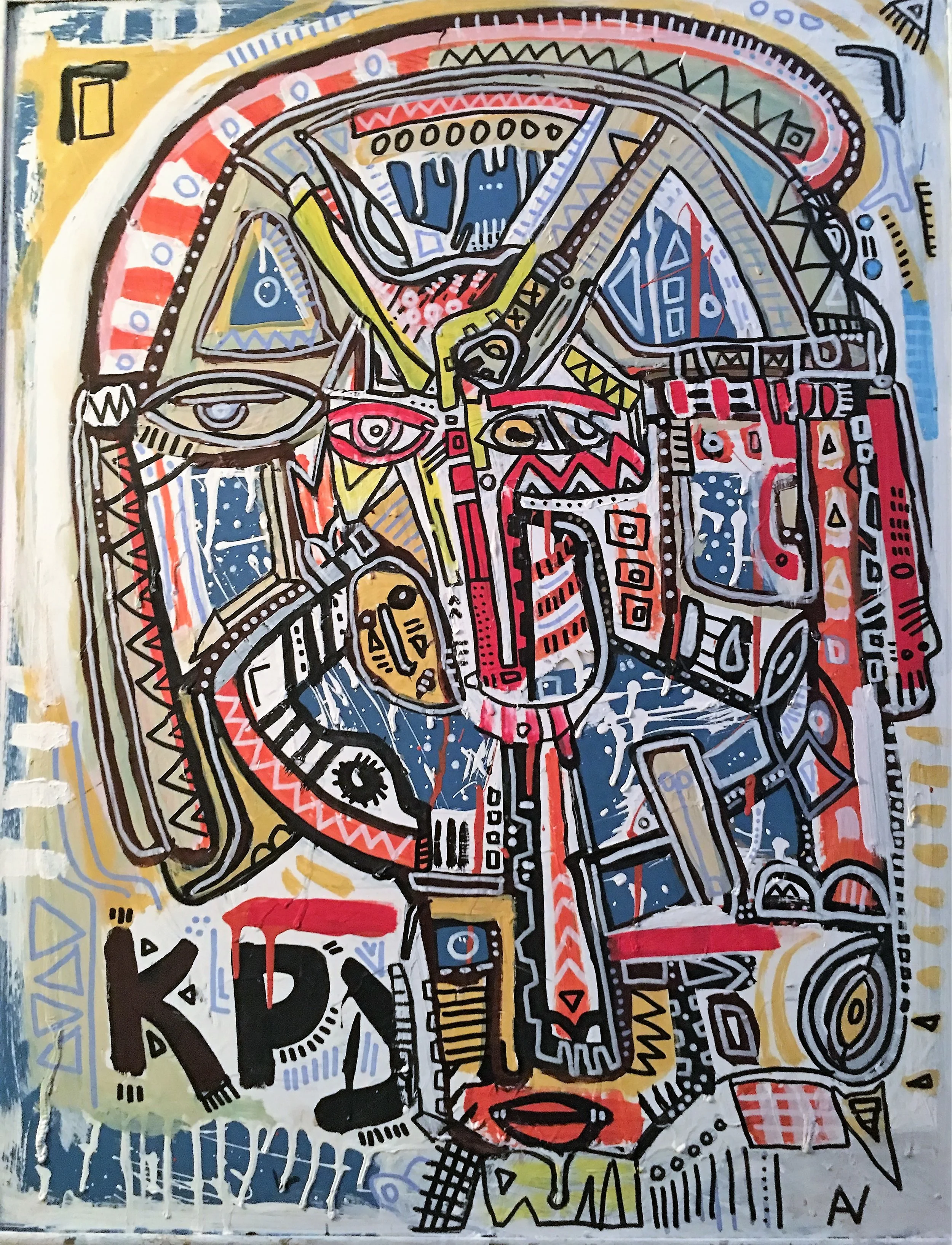 Anton Vitkovskiy original abstract painting. UNRULY Collective. H