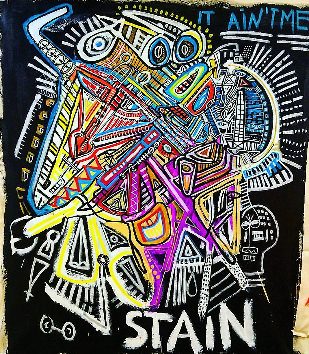 Anton Vitkovskiy original abstract painting. UNRULY Collective. H