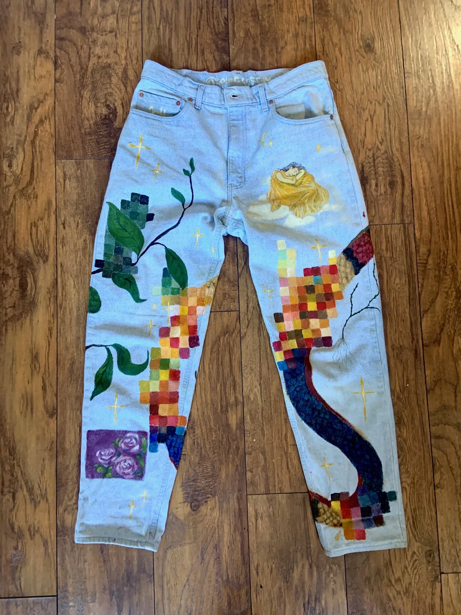 Jessica Swindoll -- Hand Painted Denim 