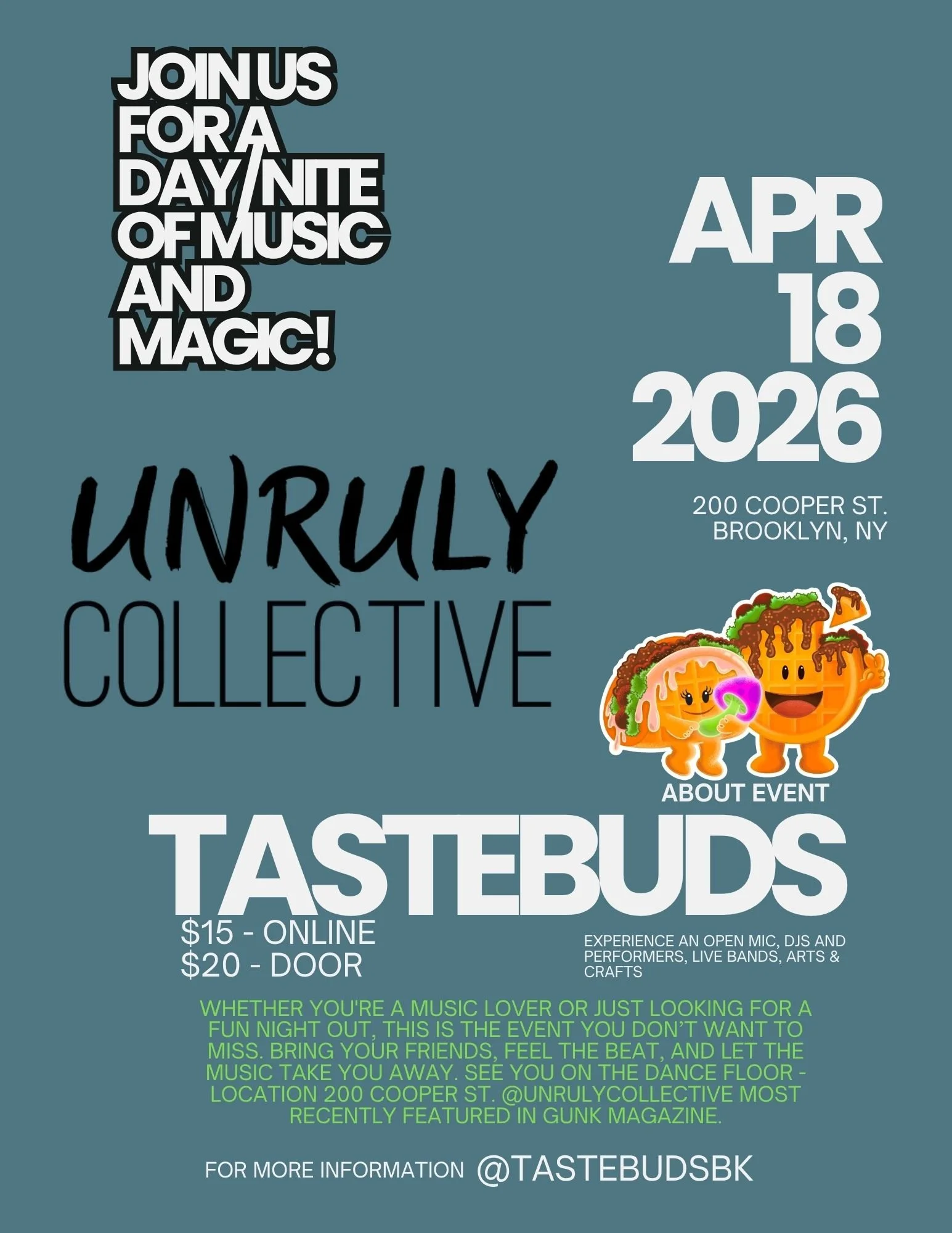 Tastebuds Earth Day Show