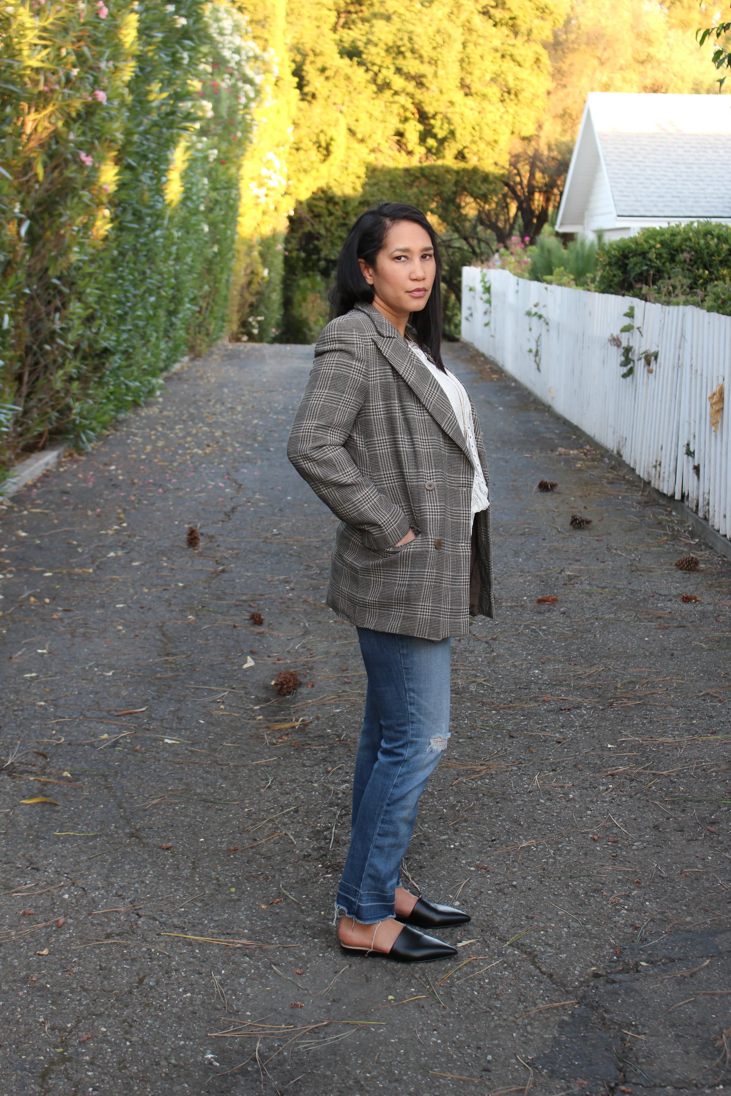 How I'm Wearing My Favorite Sustainable Blazer this Fall