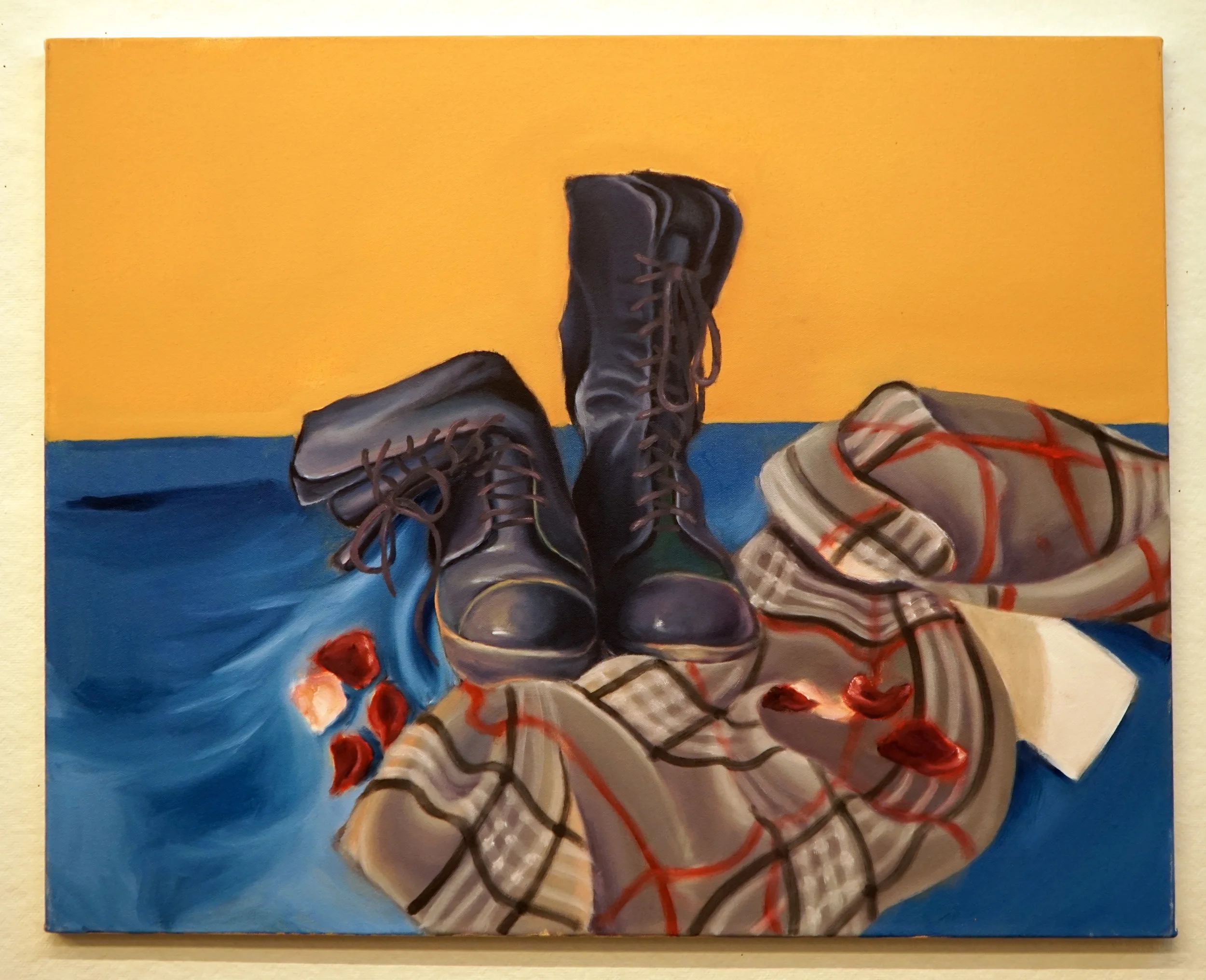 Still life with curb-stomping boots