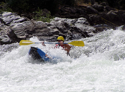 Into the rapids
