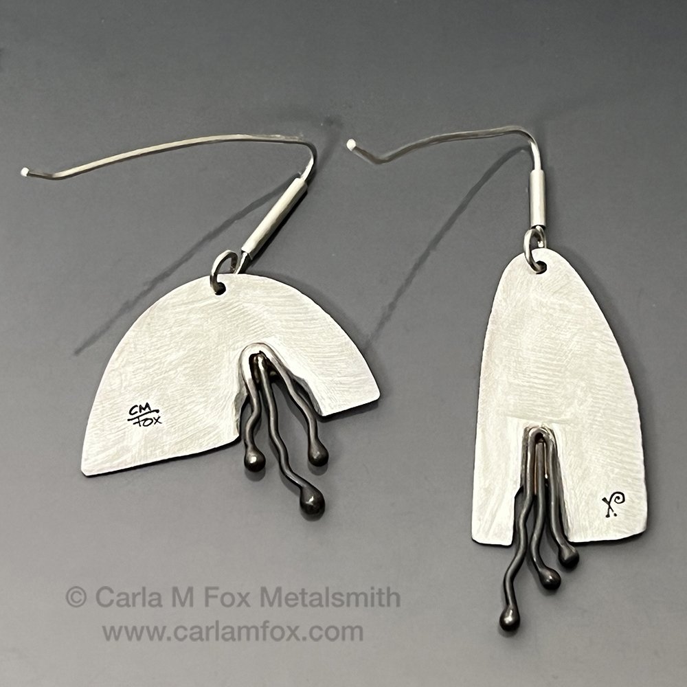 Lene Earrings — Carla M Fox Metalsmith