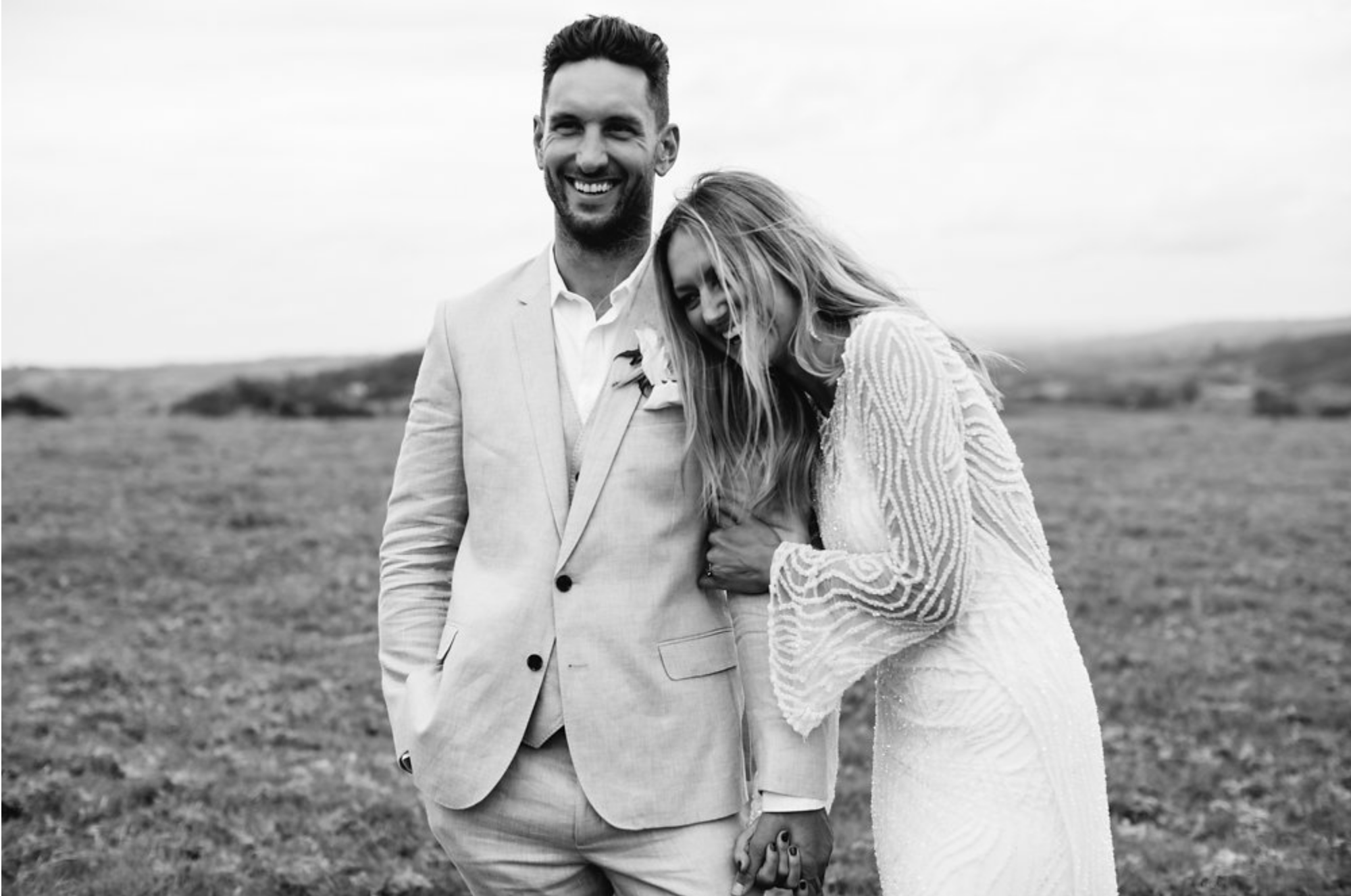 Casey & Ben, married at Byron View Farm. Photo by Amelia Fullarton.