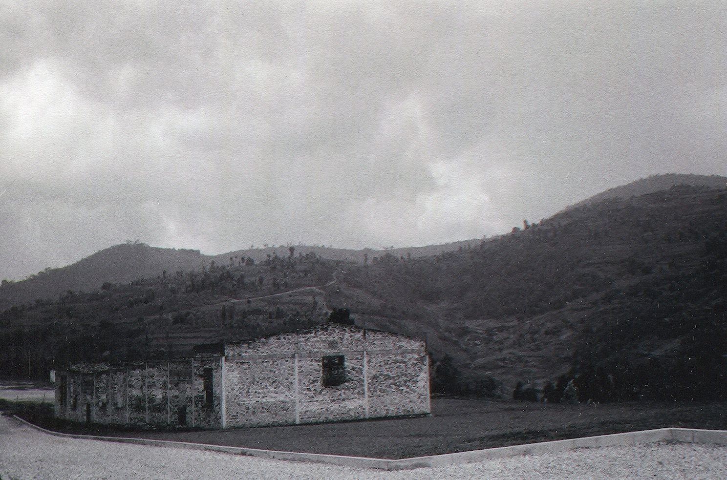 School on a hillside in Murambi, Gikongoro province, Rwanda. Site of a Tutsi massacre in 1994.