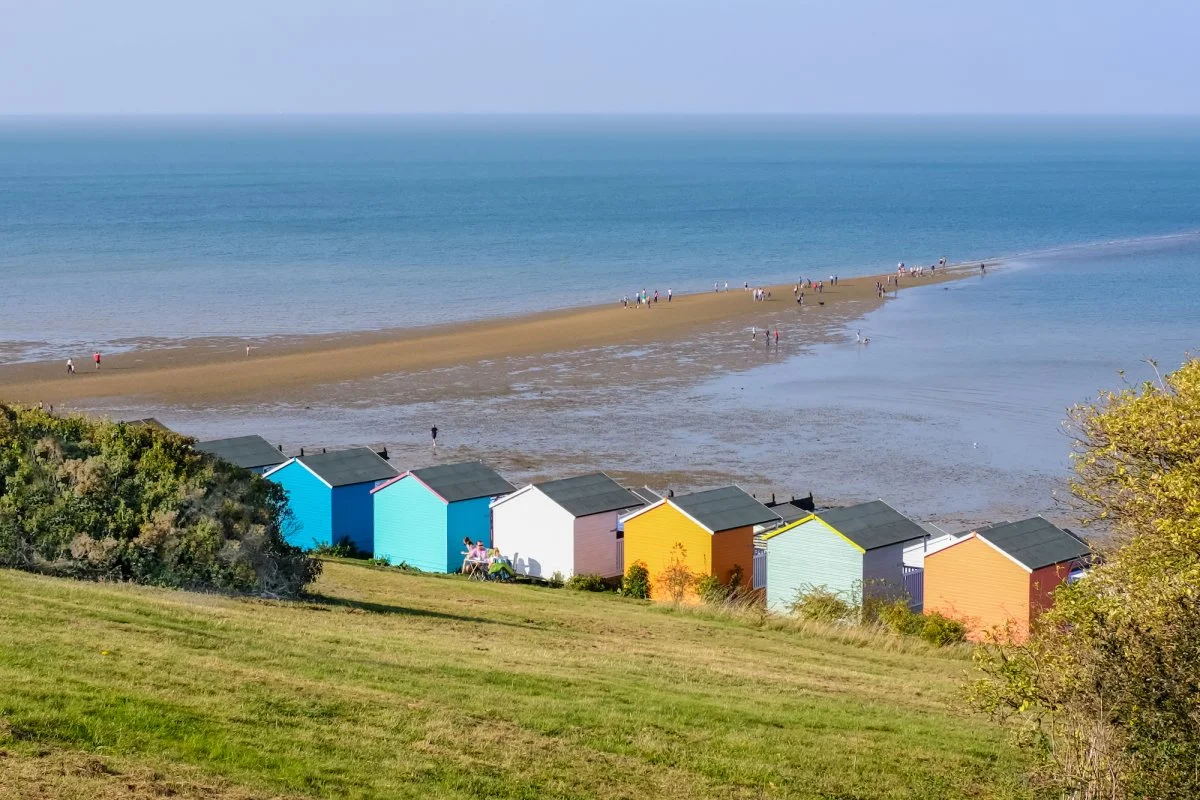Beach Huts on Whistable beach, Kent