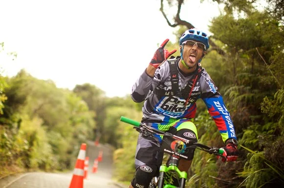 Cederic Gracia..mountain biking legend and tester of Production Privee components!!