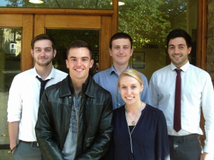 (Right to left) Ben, Mike, Samual, Sarah and LLoyd