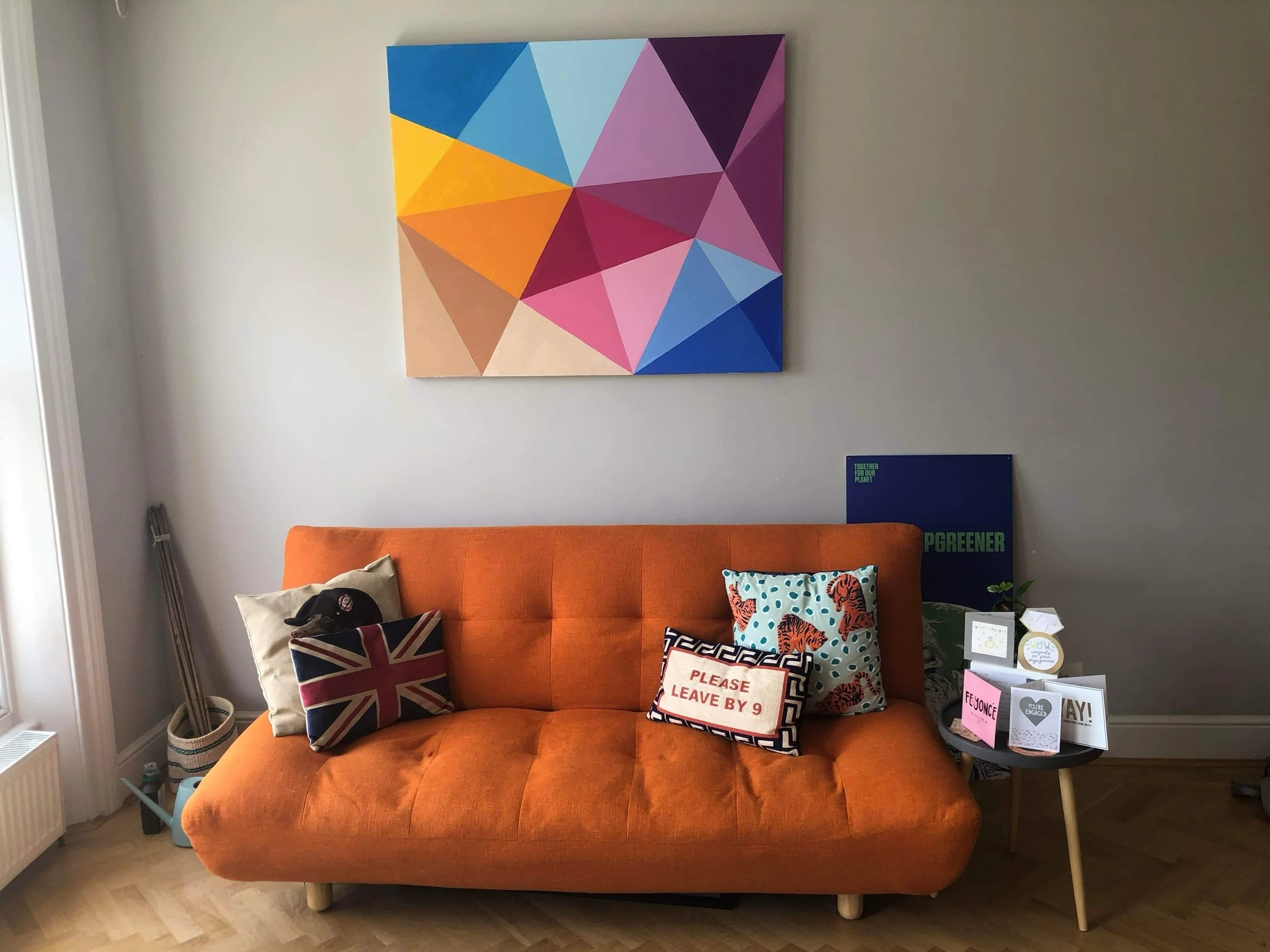 SOLD painting in it's new home!