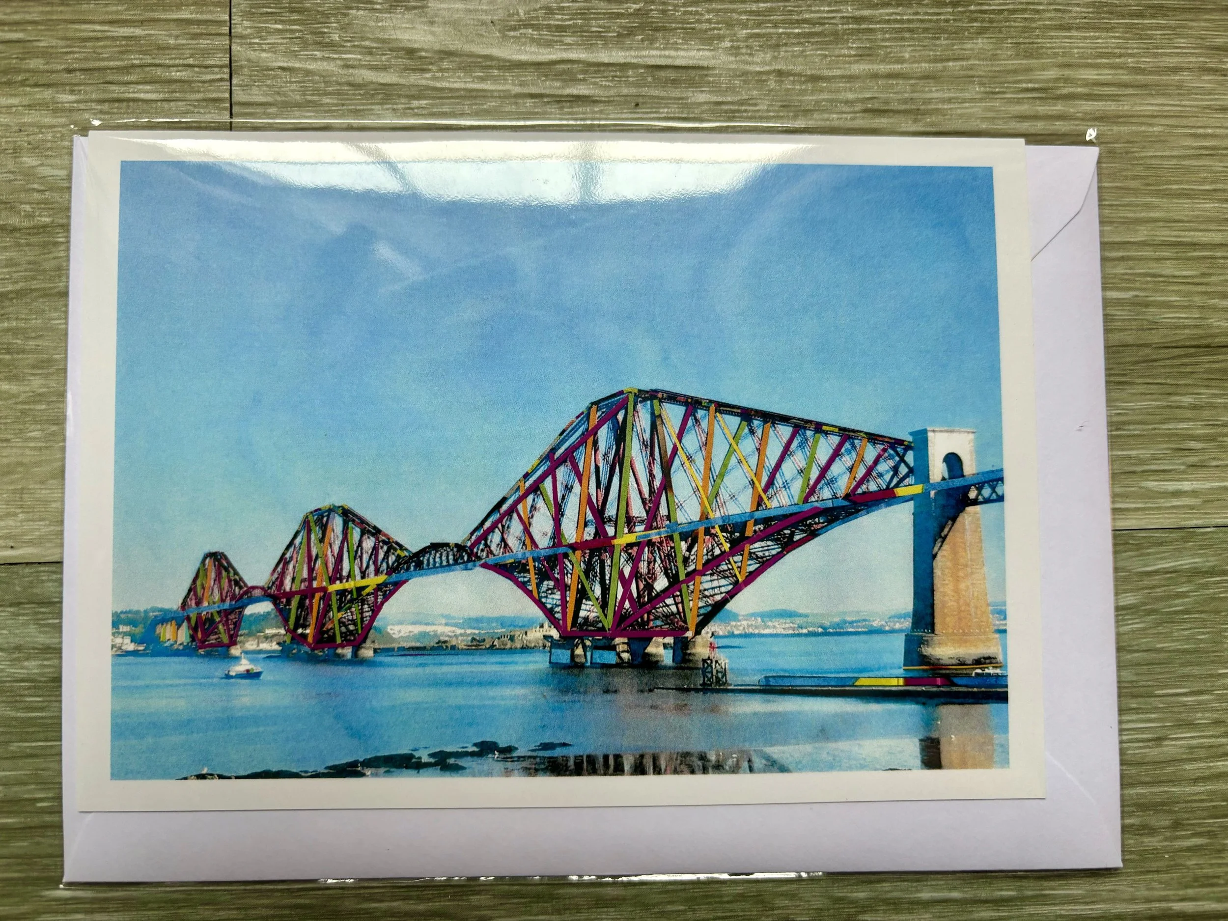 A6 Card - Forth Rail Bridge (Collage)