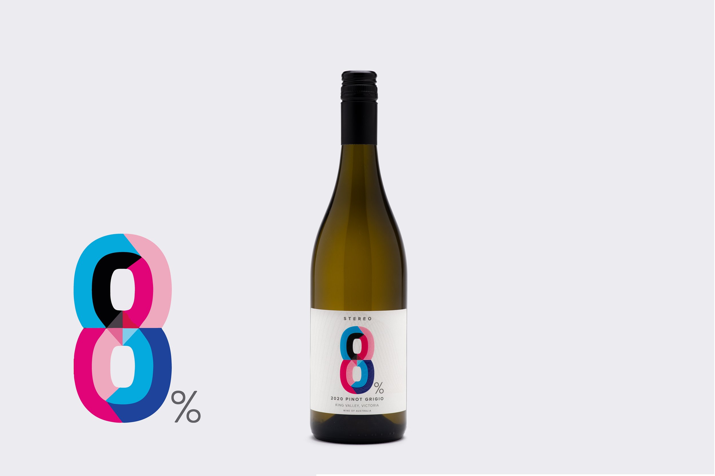 Stereo 8% Pinot Grigio