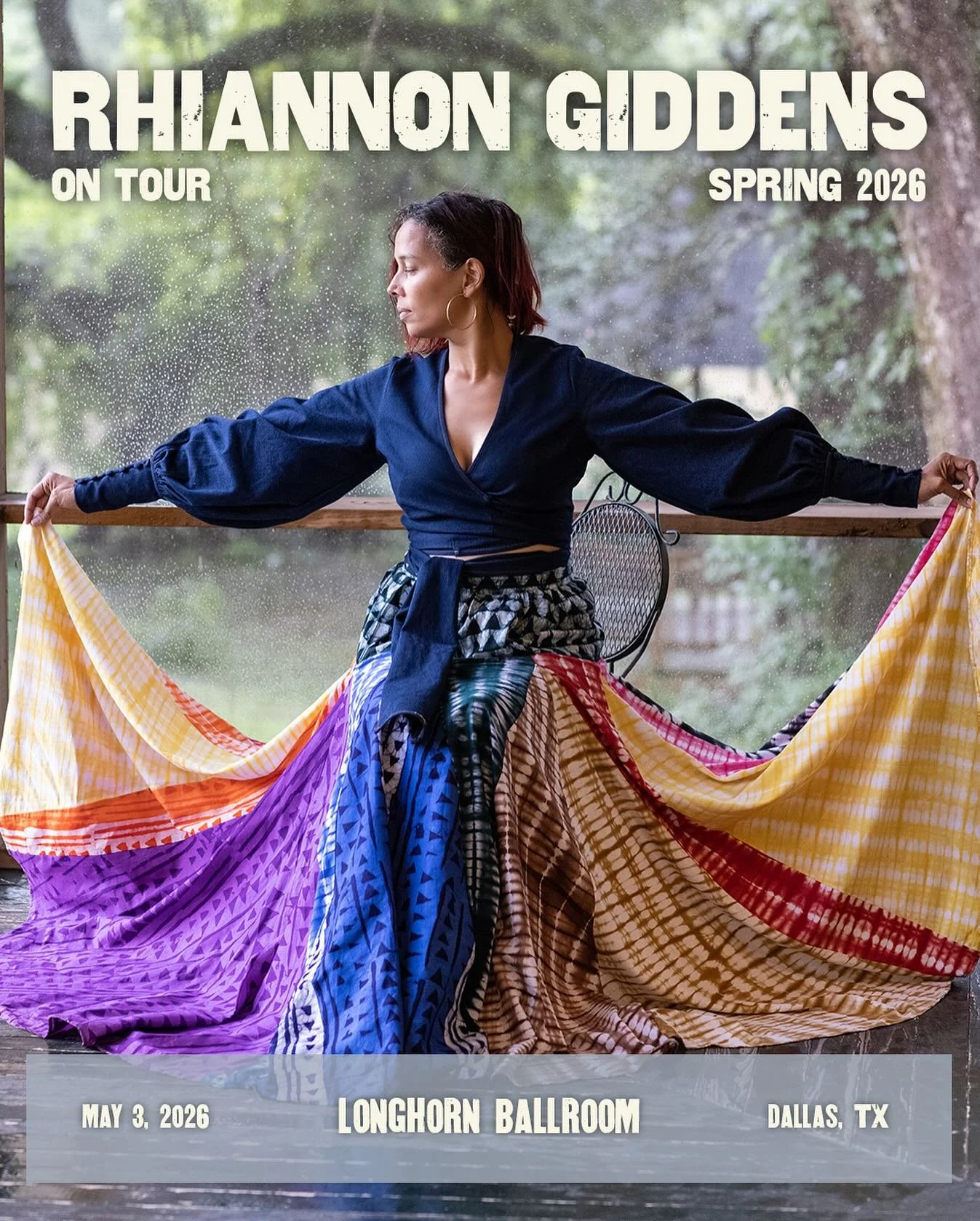 JUST ANNOUNCED: @rhiannongiddens is coming to the Longhorn Ballroom on May 3rd. Use code LONGHORN26 to access the presale Thursday starting at 10am online at prekindle.com #longhornballroom