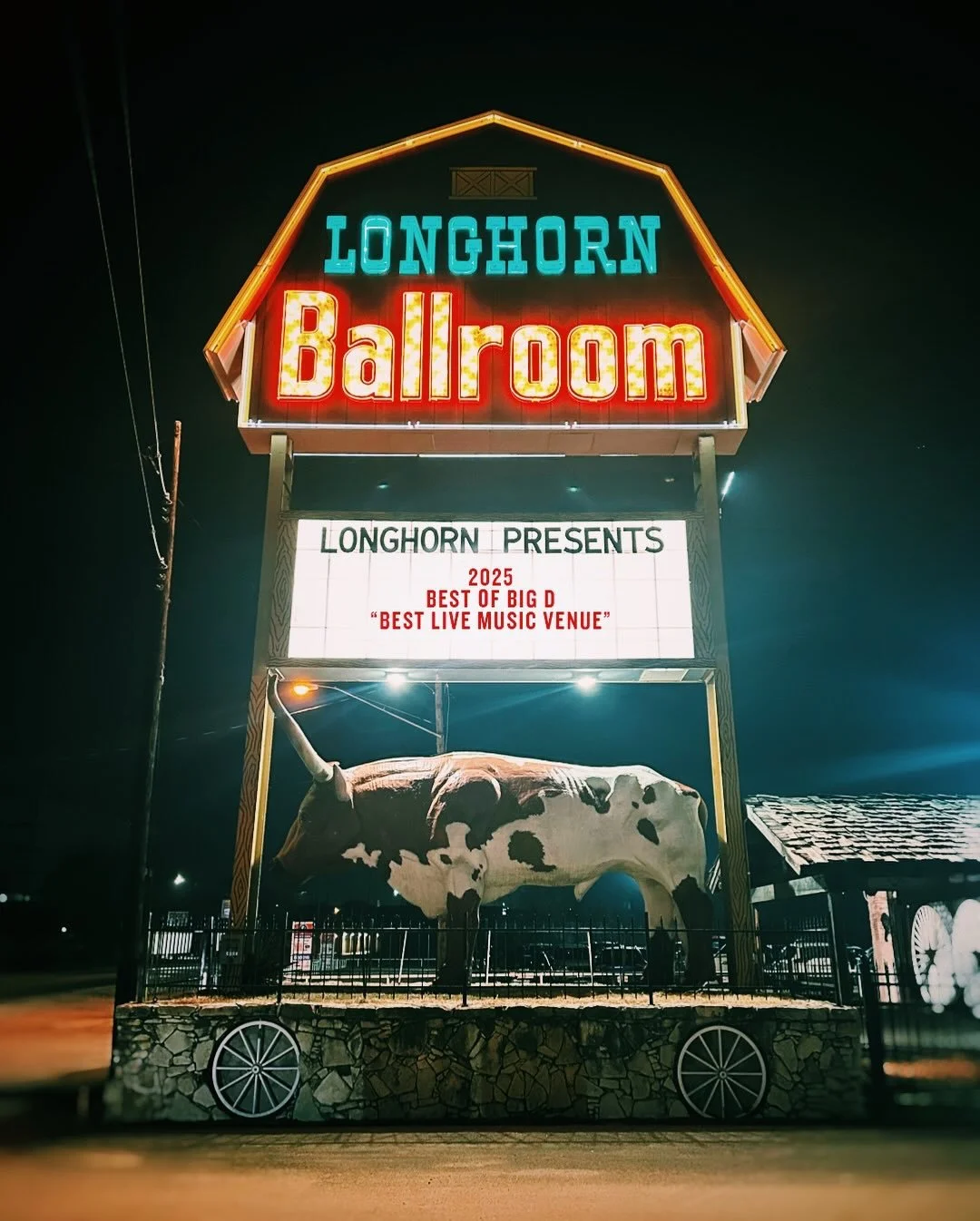 We Won! 2025 Best of Big D &ldquo;Best Live Music Venue&rdquo; @d_magazine #longhornballroom