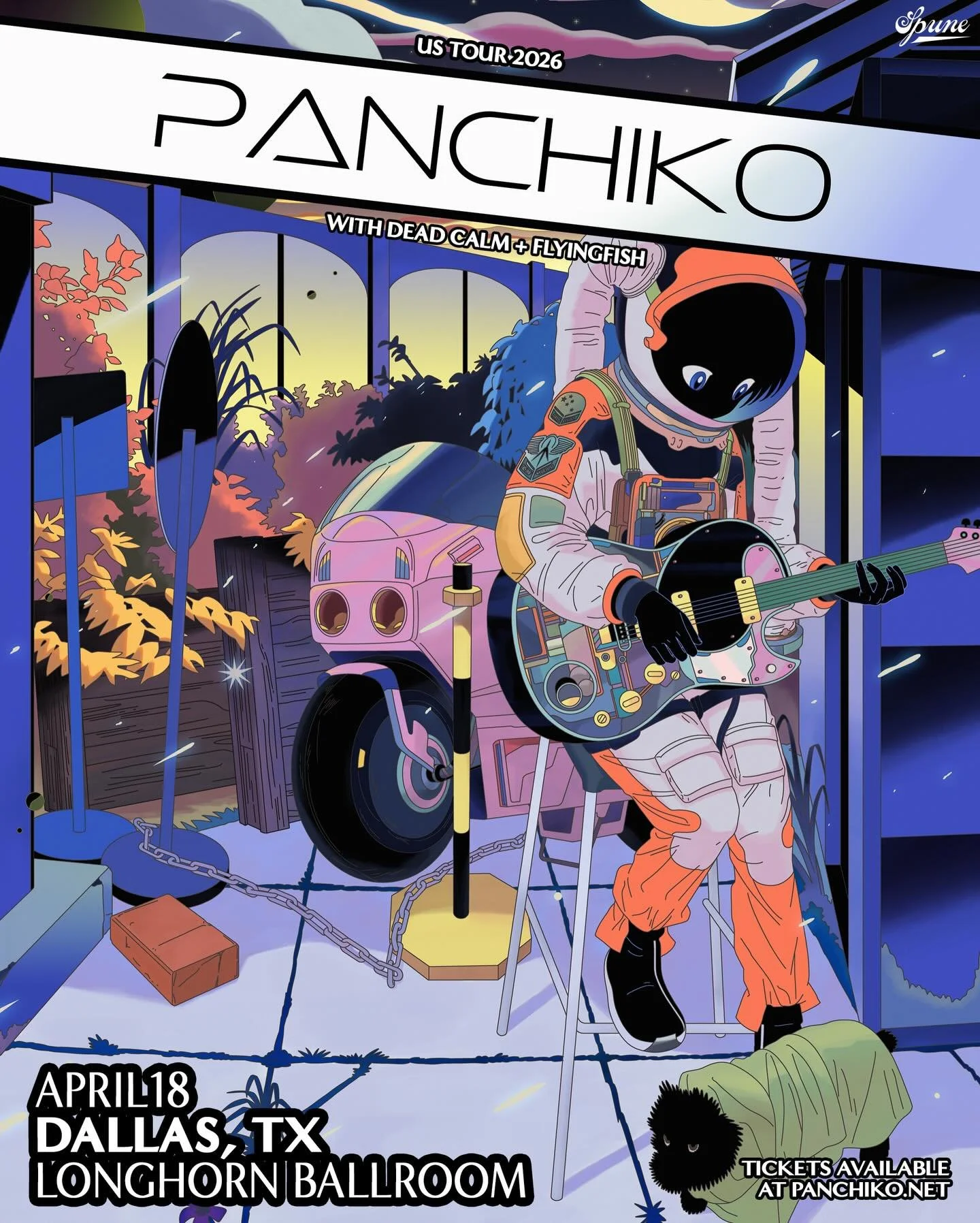 Don&rsquo;t miss @panchiko_deathmetal with Dead Calm + @realflyingfish on April 18, 2026. Tickets are available now on prekindle.com #longhornballroom