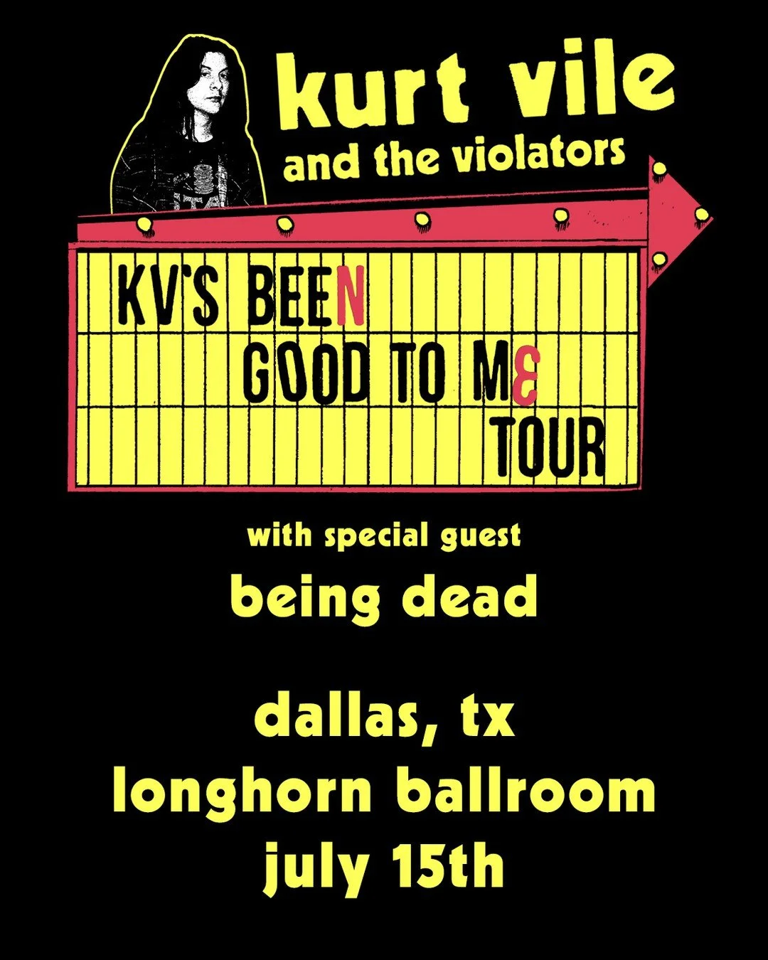 JUST ANNOUNCED: @kurtvile And The Violators with special guest @being__dead are playing the Longhorn Ballroom on July 15th! Use code LONGHORN26 to access the VENUE PRESALE this Thursday starting at 10am.