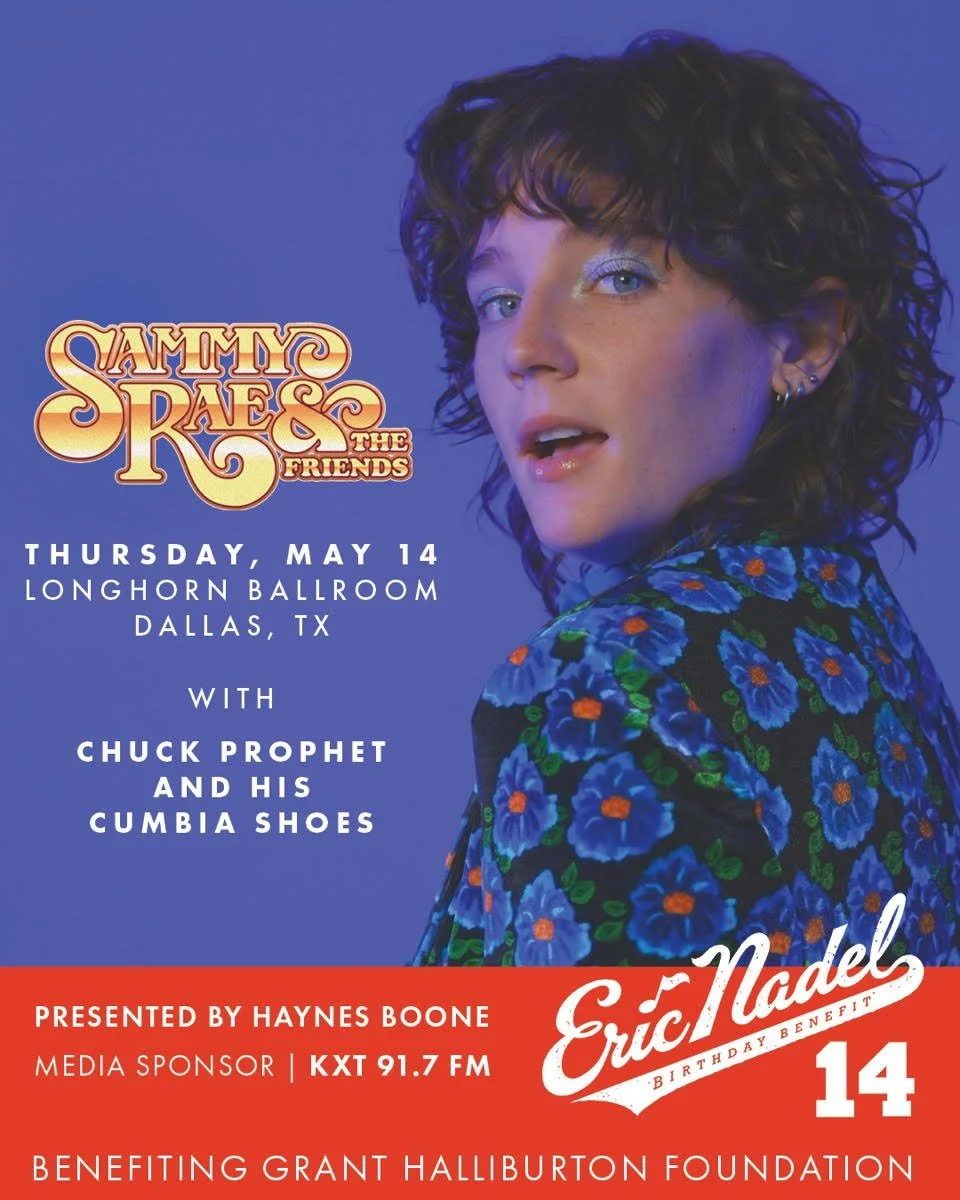 Just over a week until @rangersvoice's annual Birthday Benefit featuring @sammyraemusic &amp; The Friends with @chuckprophetinexile and His Cumbia Shoes, do you have your tickets?  The benefit supports the work of the Grant Halliburton Foundation, a 