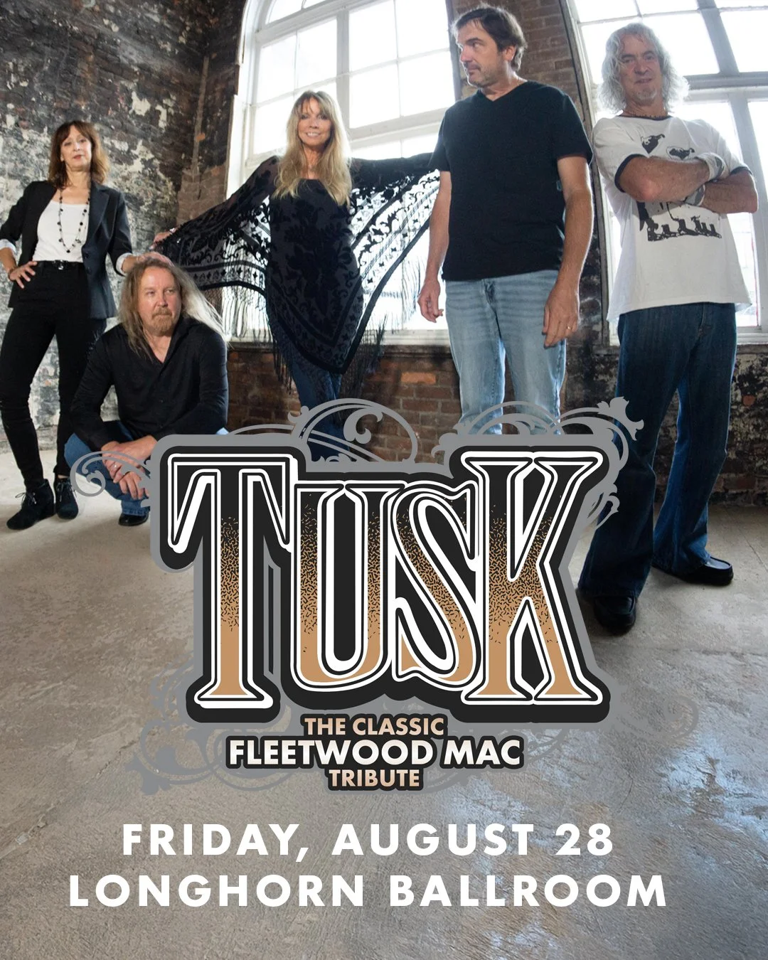 JUST ANNOUNCED: @tusktributeband: The Classic Tribute to Fleetwood Mac is coming to the Longhorn Ballroom on August 28. Use code LONGHORN26 to access the presale on Thursday May 28, 2026 at 10:00 AM , online at AXS.com #longhornballroom