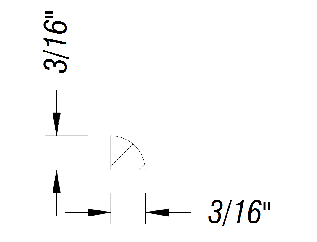 BM377   3/16" x 3/16"