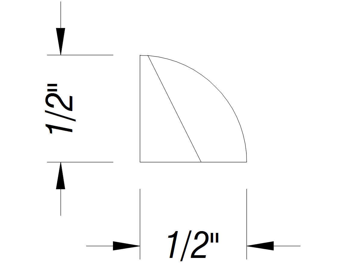 BM124   1/2" x 1/2"