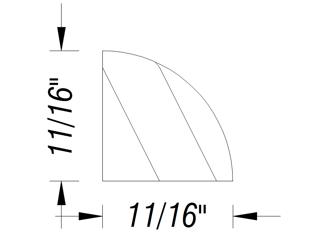 BM100 11/16" x 11/16"