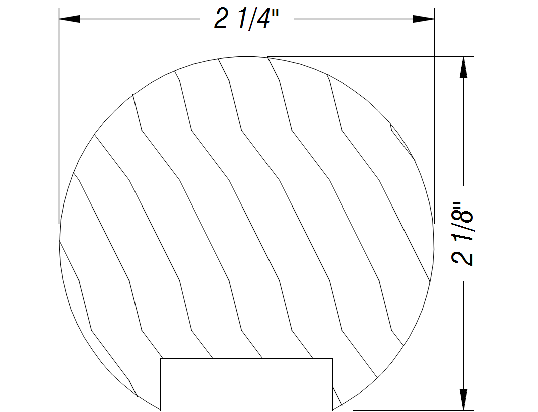 BM195   2 1/8" x 2 1/4"