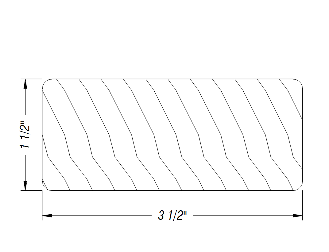 BM101   1 1/2" x 3 1/2"