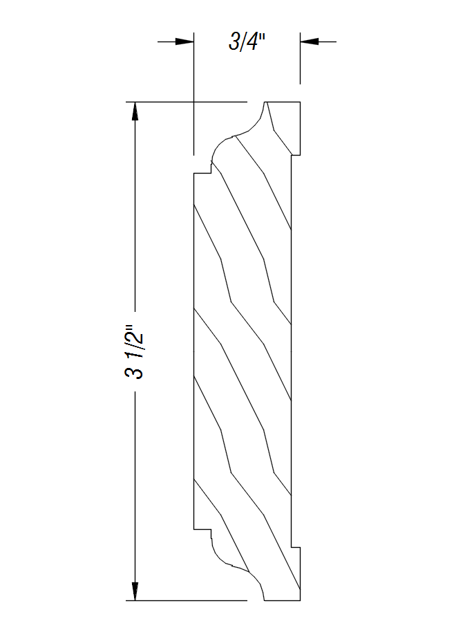 BM66   3/4" x 3 1/2"