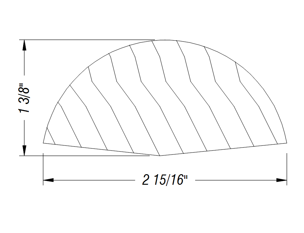 BM75   1 3/8" x 2 15/16"