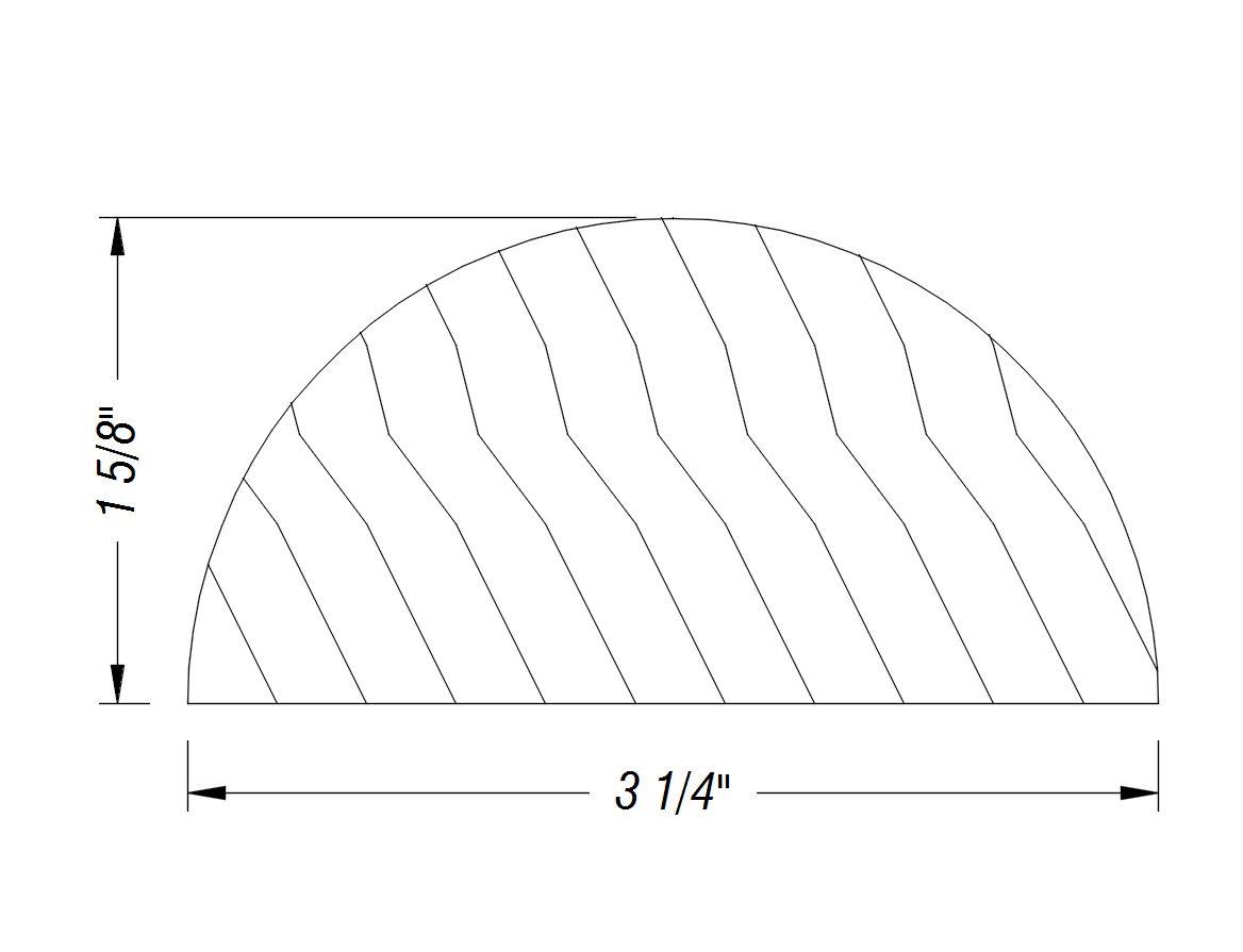 BM122   1 5/8" 3 1/4"