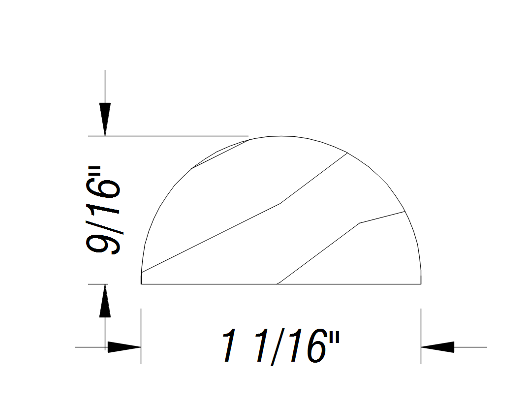 BM144   9/16" x 1 1/16"