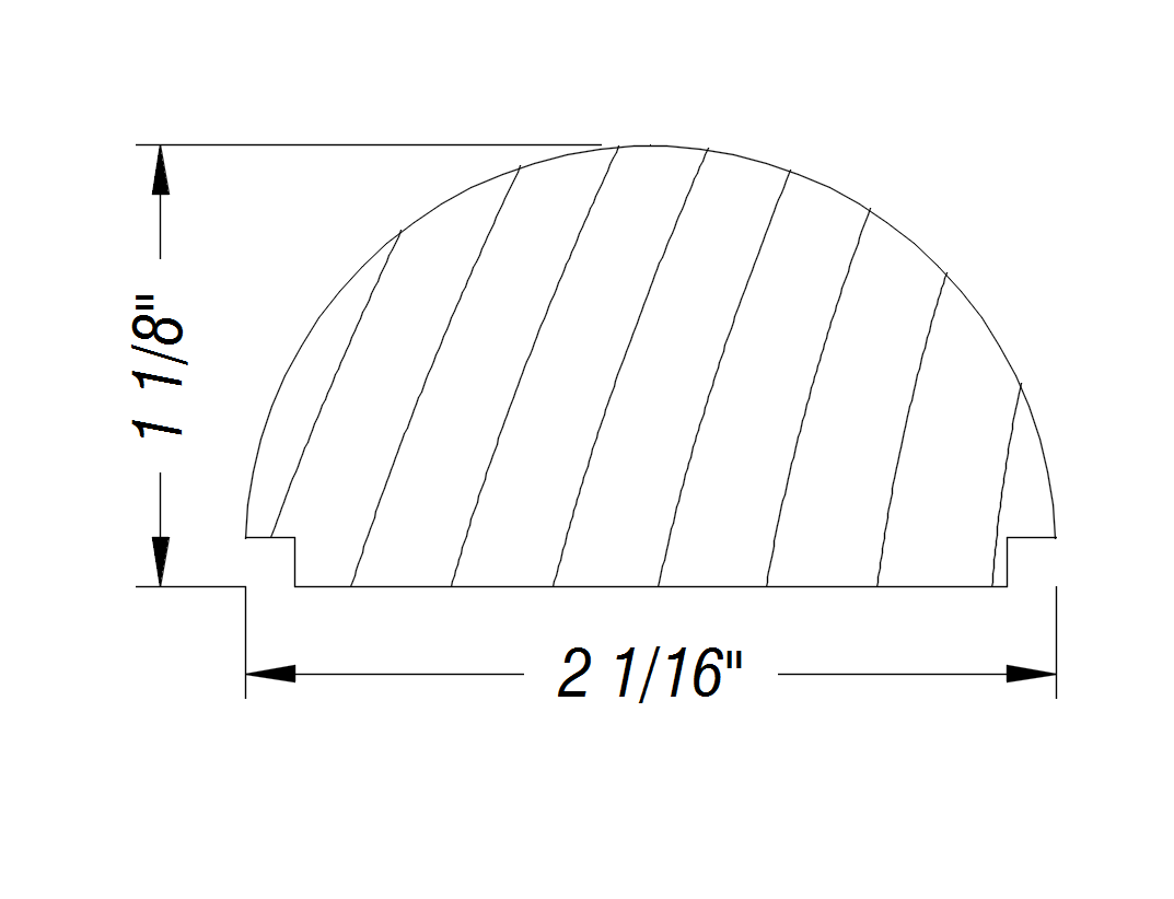 BM242   1 1/8" x 2 1/16"