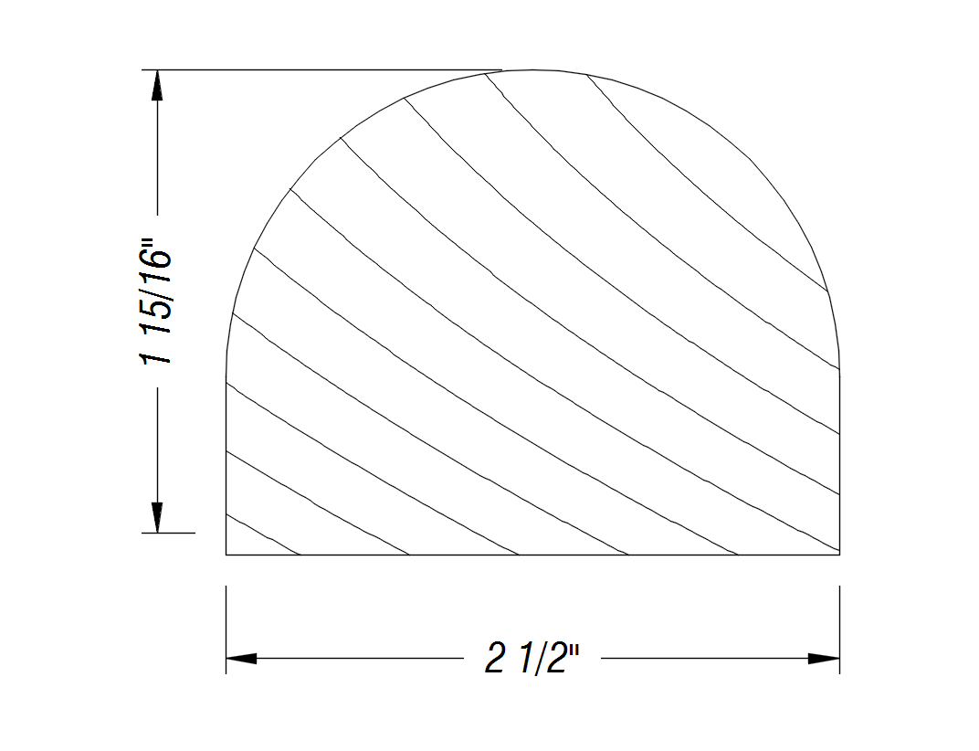 BM308   1 15/16" x 2 1/2"