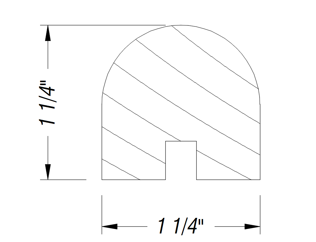 BM310   1 1/4" x 1 1/4"