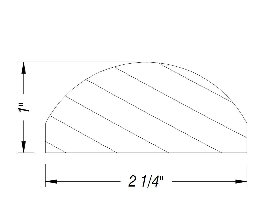 BM484   1" x 2 1/4"