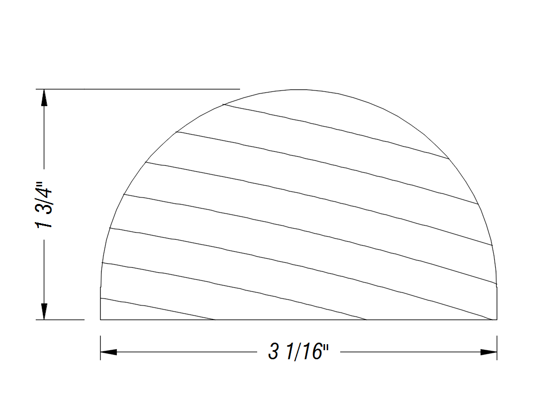 BM493   1 3/4" x 3 1/16"