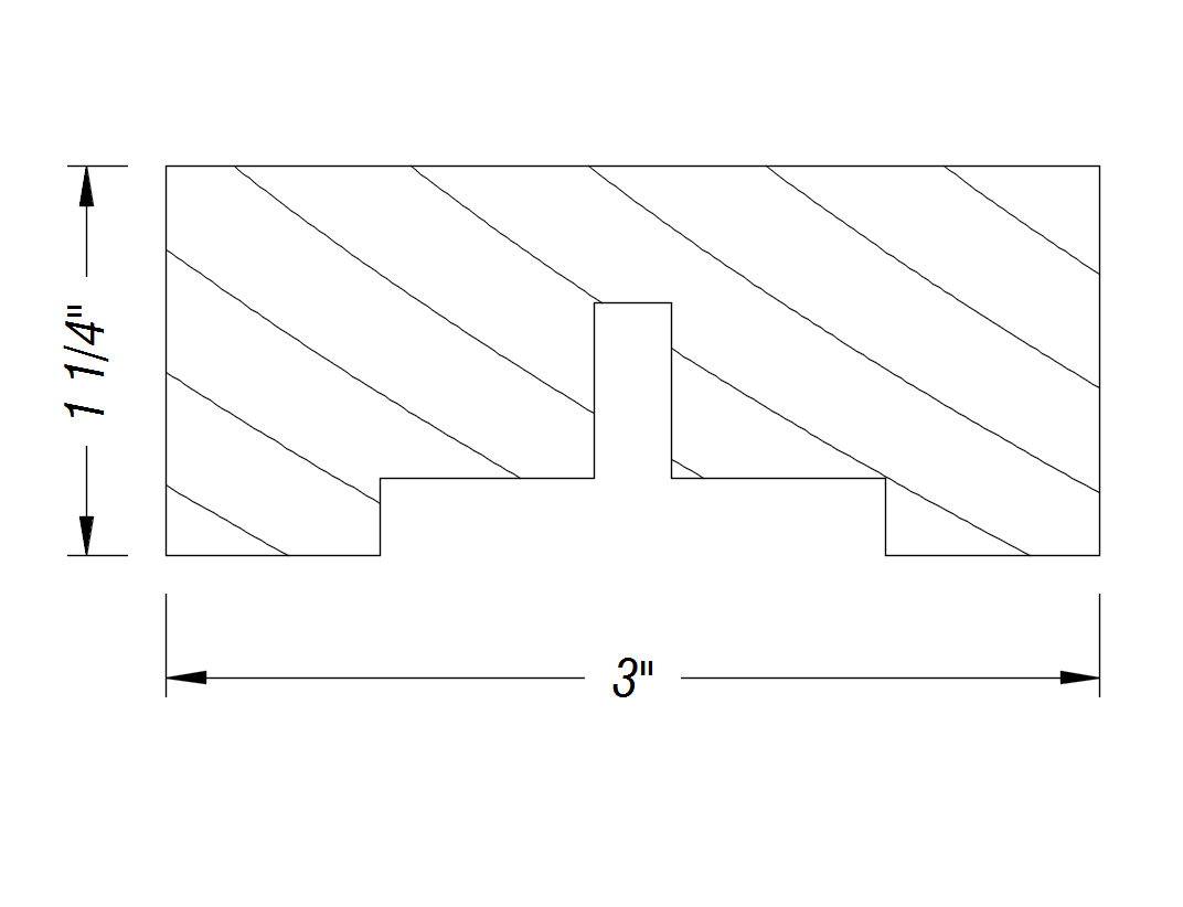 BM357   1 1/4" x 3"