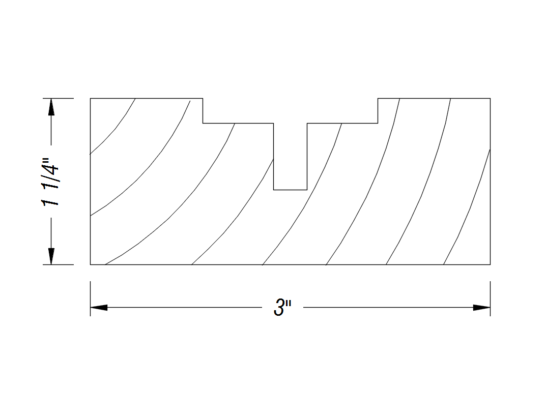 BM371   1 1/4" x 3"