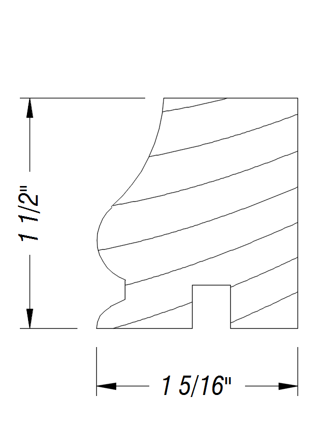 BM303   1 5/16" x 1 1/2"