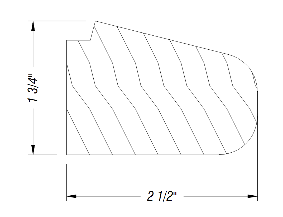 BM-126 / 2 1/2" x 1 3/4"