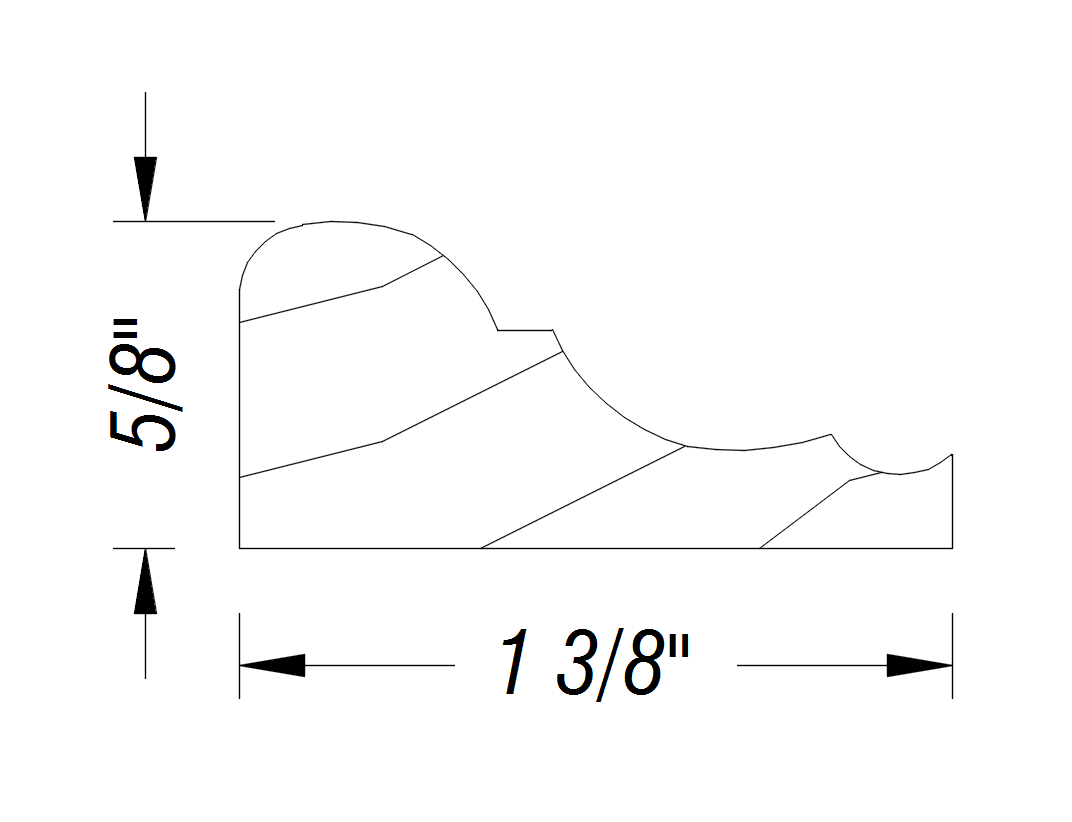 BM576   5/8" x 1 3/8"