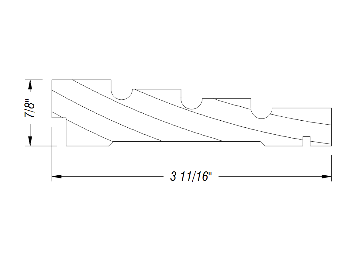 BM266   7/8" x 3 11/16"