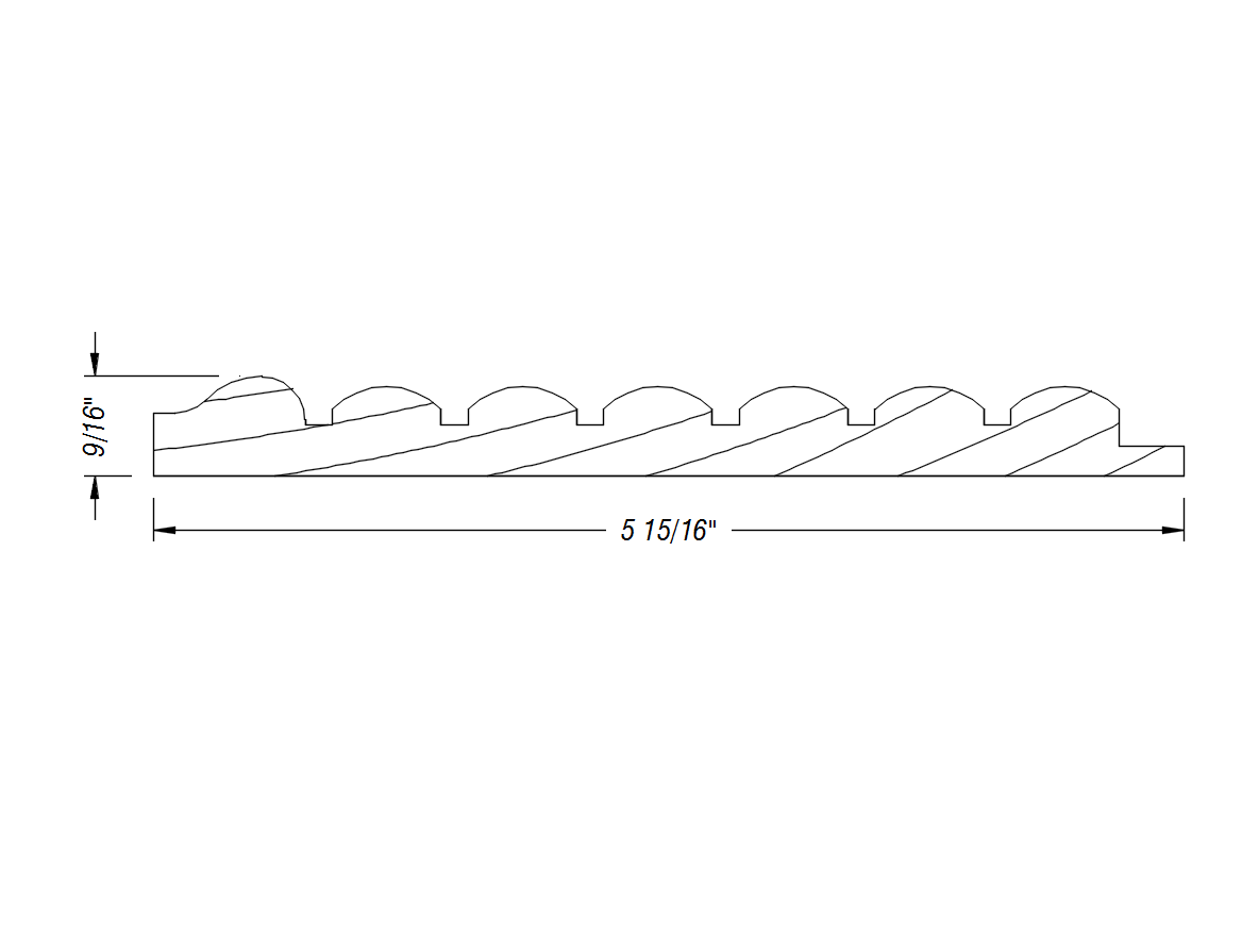 BM401   9/16" x 5 15/16"