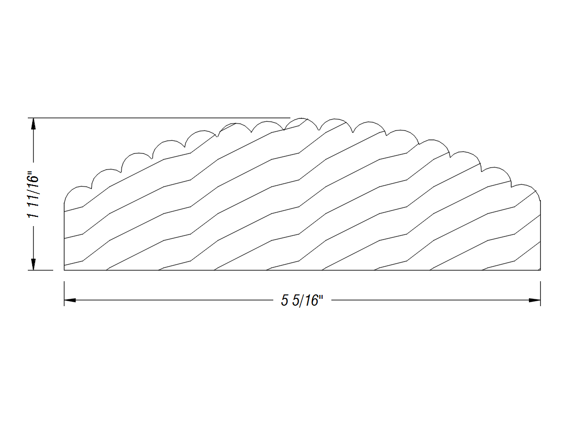 BM595   1 11/16" x 5 5/16"